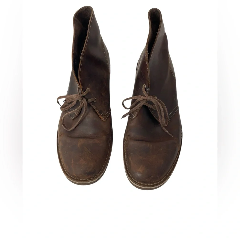 Clarks Bushacre 2 Men's Chukka Boot - Beeswax, US Size 13 Leather Lace Up‎